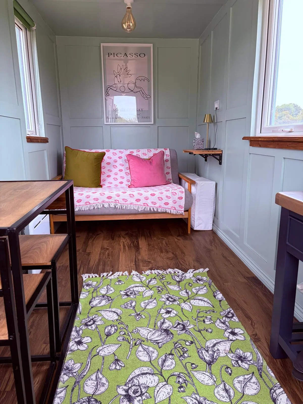 Small hut living space